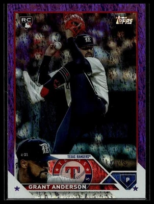 2023 Topps Update #US141 Grant Anderson Purple Foil #/799 RC - Image 1 of 2