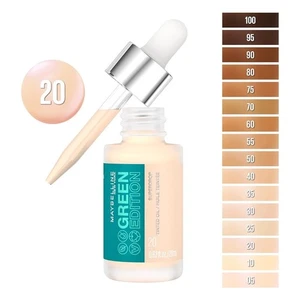 Paquete de 2 bases de maquillaje al aceite tintadas Super Drop edición verde Maybelline #20 - Imagen 1 de 5