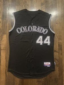 Camiseta deportiva Majestic Tyler Anderson #44 2016 de los Colorado Rockies sin mangas talla 46 - Imagen 1 de 8