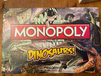 Monopoly Dinosaurs Board Game Everything In And In Good Condition - Image 1 of 2