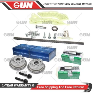 Timing Chain Kit VVT Sprockets Solenoid Fit For 2007-2016 Mini Cooper 1.6L L4 - Picture 1 of 6