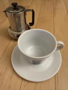 Cafetera Espresso Italiana Moka Balzano Lavazza 18/10 Acero Inoxidable Taza Platillo - Imagen 1 de 13