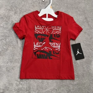 Camiseta Jordan Niños Pequeños 3T Roja Jumpman Gráfica Nike Air Baloncesto - Imagen 1 de 4