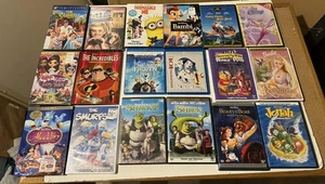 MIXED FAMILY CHILDRENS DISNEY PIXAR DREAMWORKS 36 DVD LOT SHREK 1 AND 2 - Foto 1 di 2