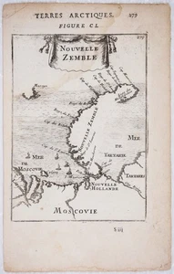 1719 MAPPA ARTICA RUSSIA ARCIPELAGO NOVAYA ZEMLYA ALAIN MANESSON MALLET Leggi P463 - Foto 1 di 2