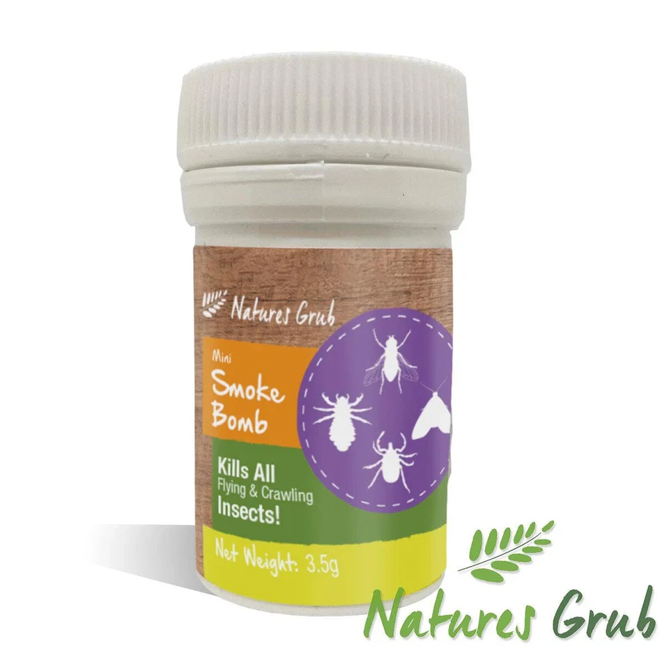 NATURES GRUB Nature's Grub Red Mite Smoke Bomb 3.5g Chicken Poultry Red Mite Killer Remover
