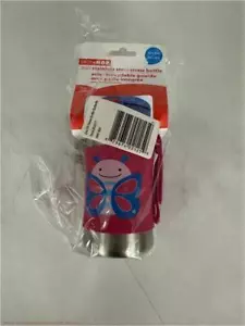 Botella de paja de acero inoxidable Skip Hop Zoo - Mariposa - 12 oz - Imagen 1 de 2