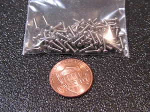 Round Head Phillips Machine Screw 18-8 Stainless Steel, 0-80 x 1/4" L 100 Pcs - Picture 1 of 2