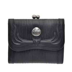 Disney store ANNA SUI Jack Skellington & Zero wallet with charm Stripe nightmar - Picture 1 of 13