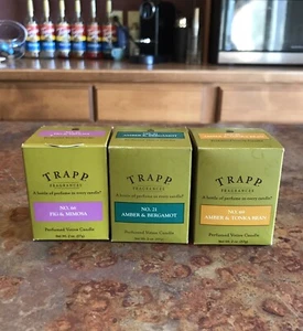 Lot Of 3 Trapp Fragrance Candles No. 21 66 69 Perfumed Votive Candles 2oz New - Picture 1 of 6