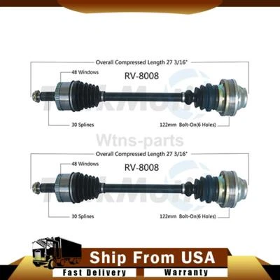 For 2006-2009 Land Rover Range Rover 4.2L 2x CV Axle Shaft Rear - Image 1 of 3
