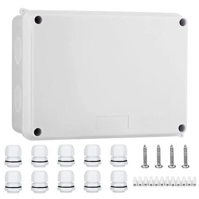 AVARTEK IP65 WATERPROOF JUNCTION BOX LARGE ABS ELECTRICAL BOX OUTDOOR CABLE CONNECTOR