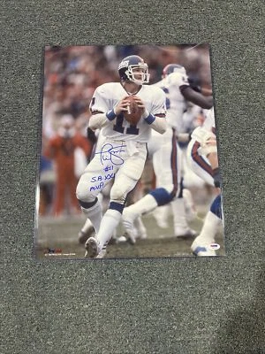 Phil Simms New York Giants Signed & Inscribed (SB XXI MVP) 16x20 PSA/DNA Holo - Image 1 of 3