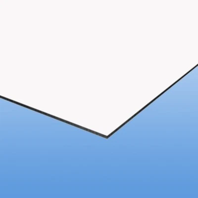 DIBOND®, DILITE®, Aluverbundplatte 3mm WEISS matt DIN A4 (210 x 297mm)