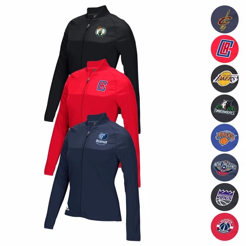 NBA Adidas 2016 On-Court Long Sleeve Track Jacket Collection Women's Cover