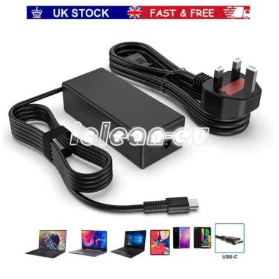 65W TYPE-C USB-C Laptop Power Adapter Charger For HP Apple Sony ASUS Lenovo Acer - Image 1 of 4