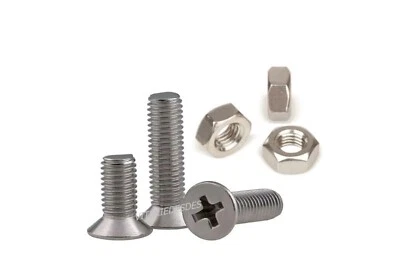 Vis Petites Écrous Tête Sphérique Plate M1,6 M2 M2,5 En Acier Inox Microvis - Photo 1/4