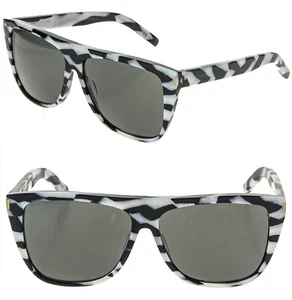 Saint Laurent SL1 014 Sonnenbrille schwarz weiß Zebra Tierstreifen Unisex SL 1 - Bild 1 von 10