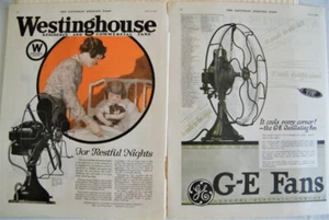 2 MAGAZINE ADS FOR FANS 1920 & 1921 - Picture 1 of 1