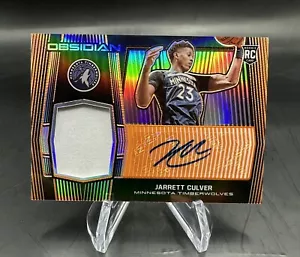 2019-20 Panini Obsid Electric Etch Orange Jarrett Culver Jersey Auto #/50 - Picture 1 of 2