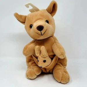 Kellytoy Plush Kangaroo and Baby Joey Cuddle Pals Stuffed Bean Pals 10.5" NOS - Picture 1 of 4