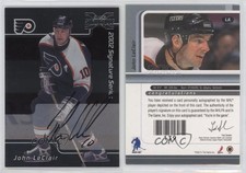 2002-03 ITG Be A Player Signature Series 2001-02 Buybacks John LeClair #LJL Auto
