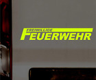 2x Autoaufkleber Sticker Folie FFW Freiwillige Feuerwehr Neongelb Floureszierend