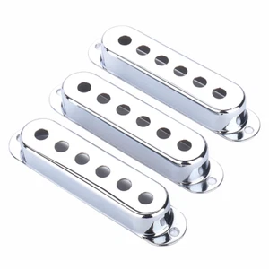 3 Pcs Brass 48/50/52mm ST Strat Guitar Pickup Covers 3 Single Coil Pickup Cover - Picture 1 of 31