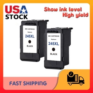 2 pk PG-245XL Black Ink Cartridges for Canon PIXMA MG2520 TS3122 TR4522 TR4520, - Picture 1 of 2