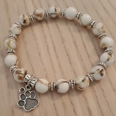 Bracelet Papatte en perle de coquillage 8mm Pierre naturelle  - Photo 1/2