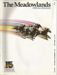 1991 - November 2nd - The meadowlands "Rushing Man Stakes" program - MINT - Picture 1 of 1