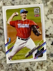 2021 Topps UK Edition Rookie Card Miami Marlins Cody Poteet #177 - Bild 1 von 1