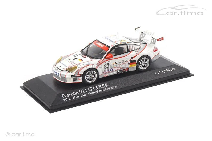 Porsche 911 Gt3-rsr Team Seikel le Mans 2006 Nielsen 1 43 Minichamps 400066483 R