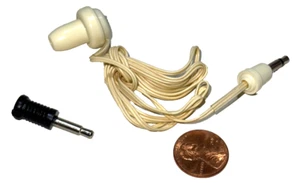 Single Earbud Mono Listening Device W/Audio Dust Plug For VTG Transistor Radios - Picture 1 of 1