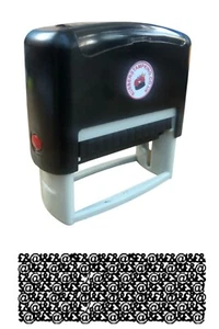 ID Fraud Prevention Rubber Stamp Self Inking EZ-30 57mm x 21mm - SECURITY STAMP - Picture 1 of 9