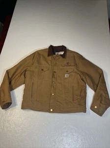 vintage carhartt jacket size 44 J09 BRN Crafted In USA 0599 0506610 Blanket Lin - Picture 1 of 12