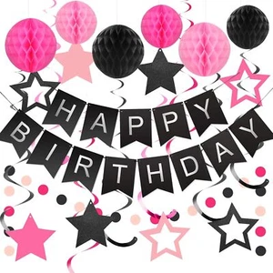 Meowtastic Birthday Decorations Set – Banner, Swirls, Garland, Balls - Picture 1 of 4