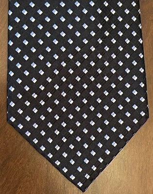 Corbata Jones New York negra azul 100 % seda para hombre hecha en China Foto 1 de 4