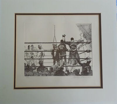 Leroy Neiman "The Introductions" 手工签名和编号 Ali-Frazier Suite 1972! — 第 1/4 张图片
