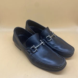 Ferragamo Salvatore Florence Italy Men's Black Loafer Size 9 - Picture 1 of 9