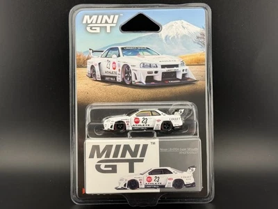 Mini GT Nissan LB-ER34 Super Silhouette ATHLETE/COLLET #1059 1/64 - Image 1 of 4