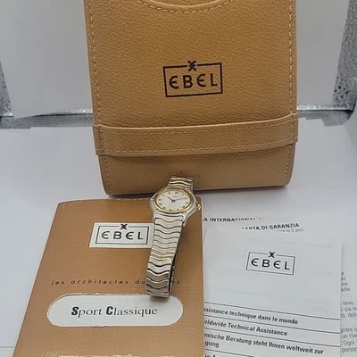Vintage ladies ebel sport classic 18k Gold Bezel With  Paper Clean and Chic. - Image 1 of 4