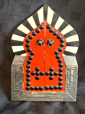 Espejo de pared tradicional islámico morisco vintage hecho a mano 23 cm Foto 1 de 4