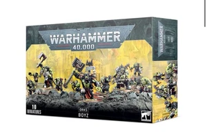 40K Ork Boyz Squad Nuevo de Lote Antiguo con Bases e Instrucciones A - Imagen 1 de 2