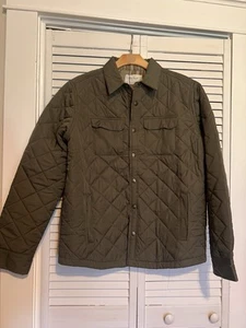 Cappotto OLD RANCH Jameson uomo L grande NUOVO $129 trapuntato giacca fienile verde oliva - Foto 1 di 10