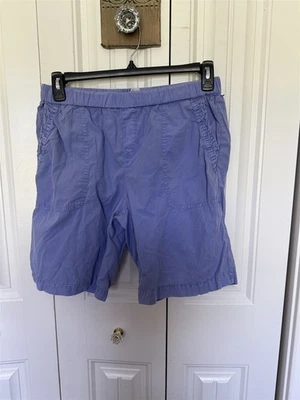 Fresh Produce Womens Shorts Blue Medium Cotton Pockets 8" Inseam - Image 1 of 4
