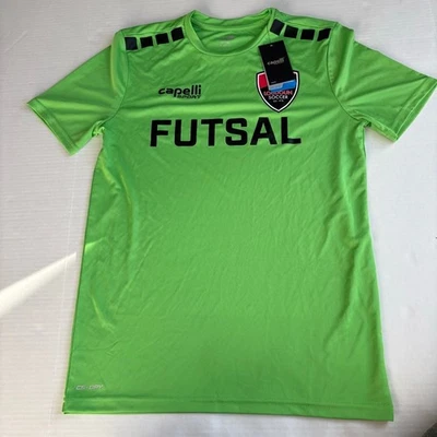 Kids Capelli Sport Futsal Soccer Jersey Green/Black Size L (14-16) - Image 1 of 4