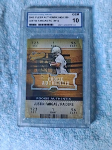 PGA Gem Mint 10 Justin Fargas RC - Bild 1 von 2