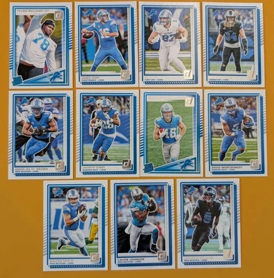 FRESHDCARDS 2025 Donruss NFL Team Set Detroit Lions - Jared Goff Amon-Ra