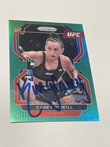 Casey O'Neill Signed Card UFC Panini Prizm Green JSA COA IP Auto Autographed a - Picture 1 of 3